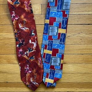 LOT OF 2 UNGARO SILK TIES